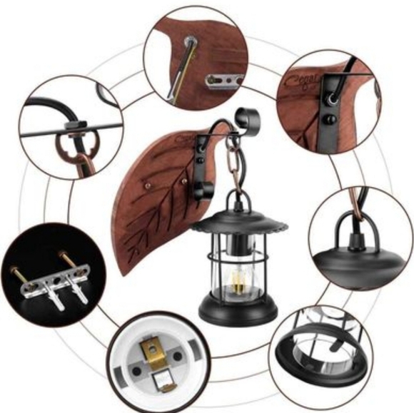 Retro Rustic Wall Light, by Cegar, NEW - Picture 6 of 6